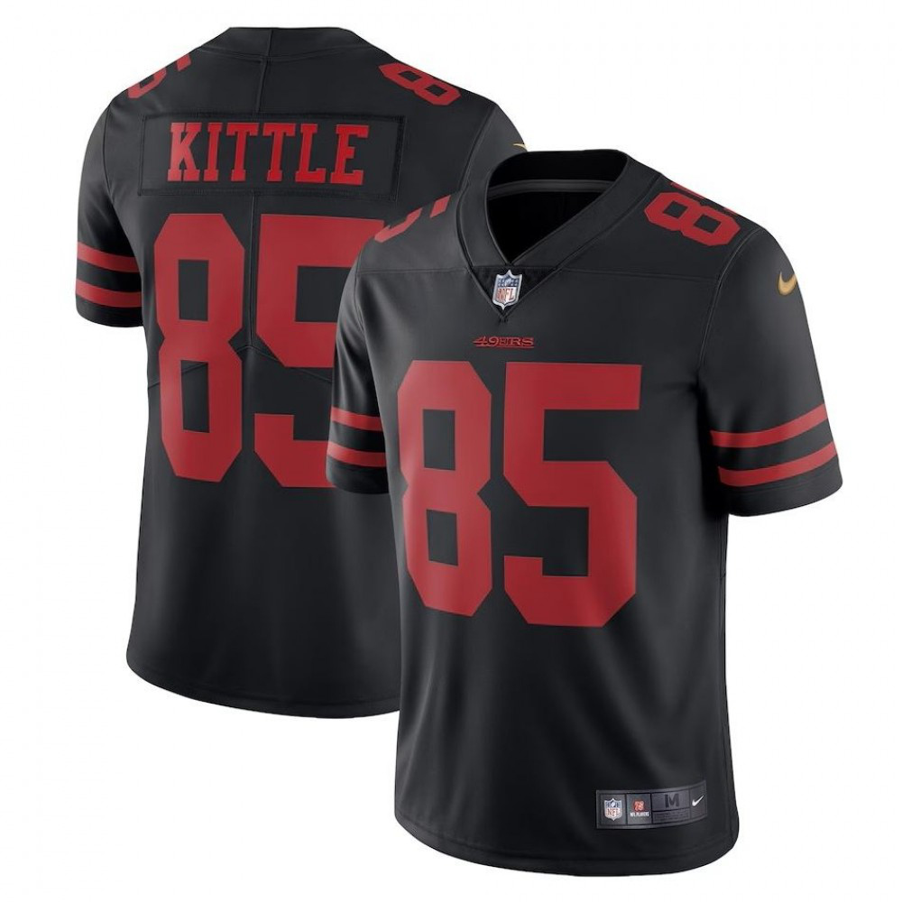 George Kittle San Francisco 49ers Nike Vapor Limited Jersey - Black-GridironStore